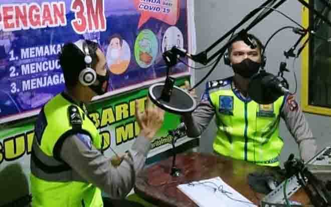 Polres Barito Timur Kampanye Protokol Kesehatan Melalui Radio