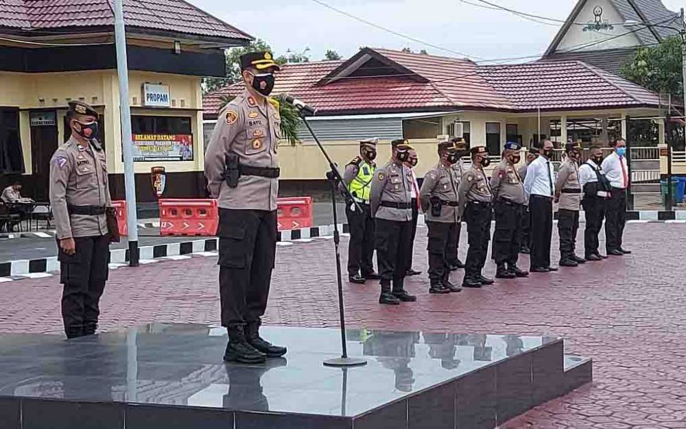 Kapolres Seruyan Ingatkan Seluruh Personel Berikan Pelayanan Terbaik