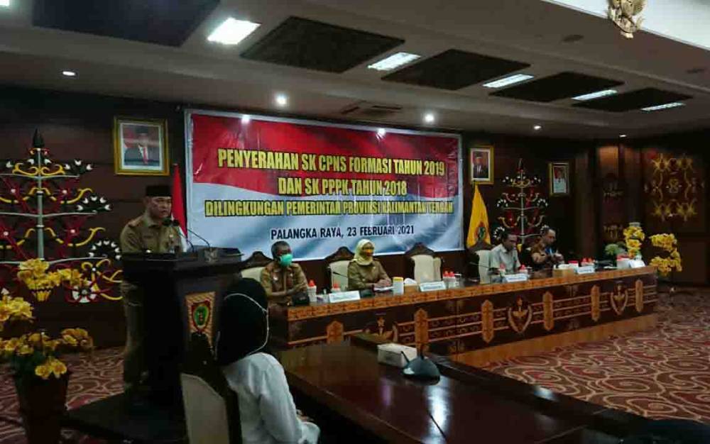 Sekda Kalteng: Pengangkatan PPPK Bentuk Penghargaan dari Presiden