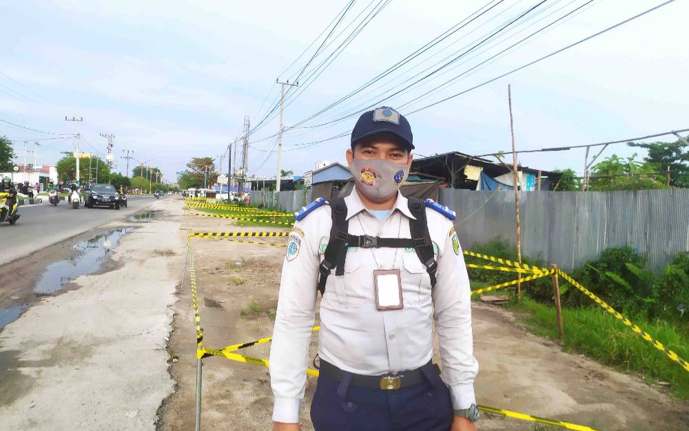 Dinas Perhubungan Palangka Raya Pasang Larangan Parkir dan Jualan di Lokasi Ini
