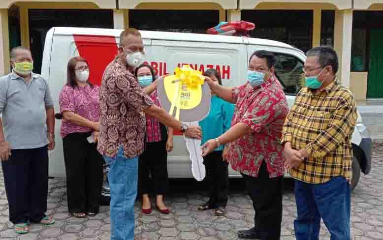 Aspirasi Anggota DPR RI, GKE Kelurahan Raja Dapat Bantuan Mobil Ambulans