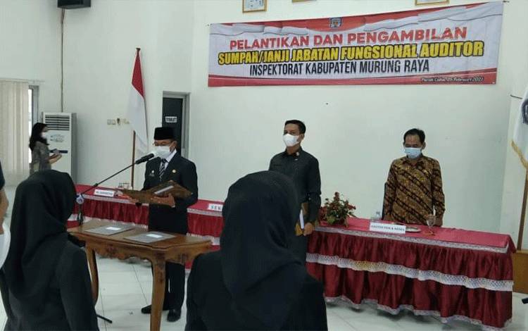 Sekda Murung Raya Lantik Pejabat Fungsional Auditor