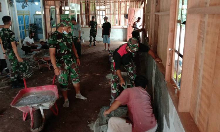 Koramil Bukit Batu Rehab TPA Al Hijrah
