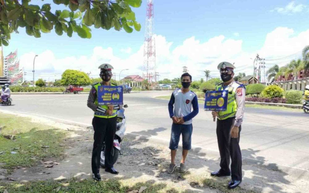 Satlantas Polres Kapuas Beri Imbauan Kamseltibcarlantas