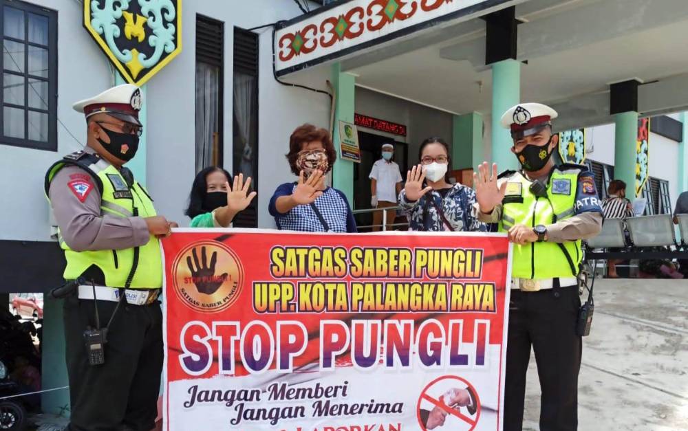 Polresta Palangka Raya Sosialisasikan Saber Pungli di Disdukcapil