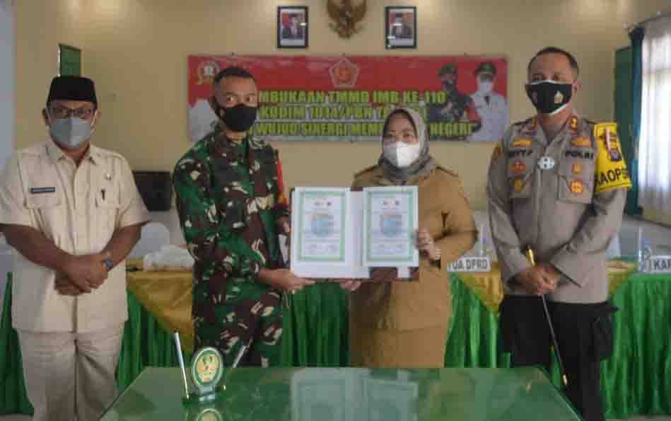 TMMD Imbangan Ke-110 Kodim 1014/Pbn Dilaksanakan di Desa Lalang, Ini Sasarannya