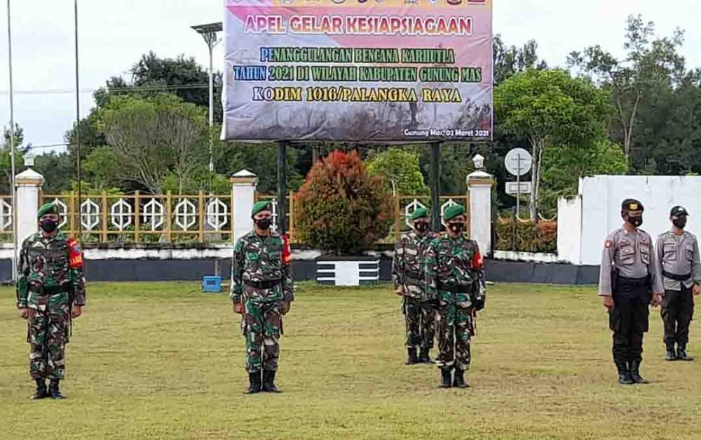 Pemkab Gumas Gelar Apel Gabungan Kesiapsiagaan Hadapi Bencana Karhutla