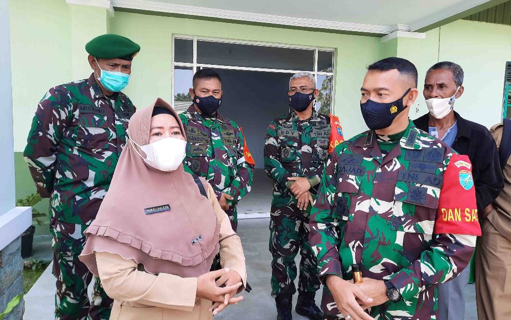 Kepala Desa Lalang Bersyukur Wilayahnya Jadi Lokasi Sasaran TMMD ke 110