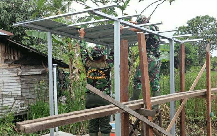 Kodim 1011 Kuala Kapuas Mulai Jalankan Program Jambanisasi di Lokasi TMMD