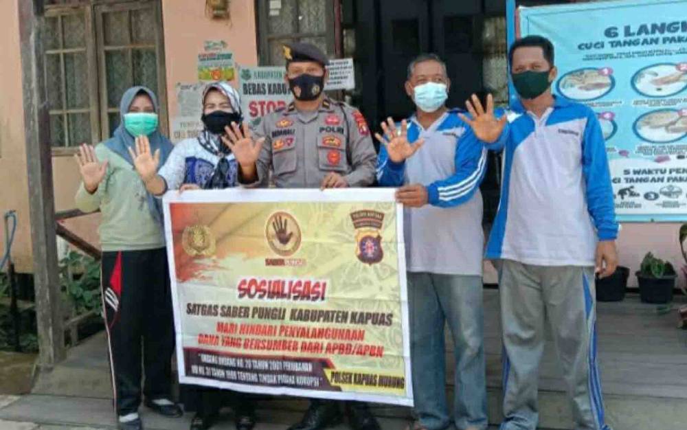 Polsek Kapuas Murung Ajak Warga Cegah Praktik Pungli