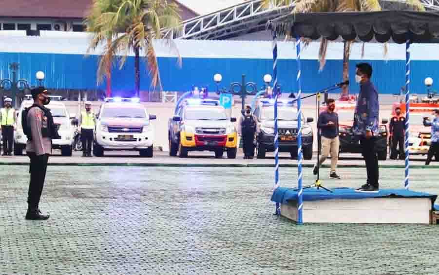 Bupati Barito Utara Pimpin Apel Kesiapan Penanganan Karhutla, ini Pesannya