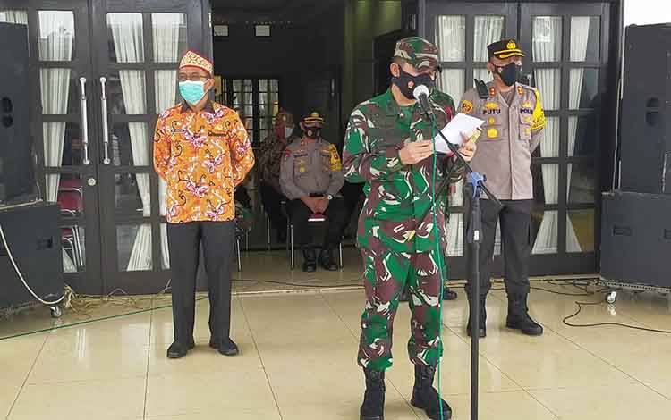 Dandim 1013 Muara Teweh Pimpin Apel Siaga Karhutla di Kabupaten Murung Raya