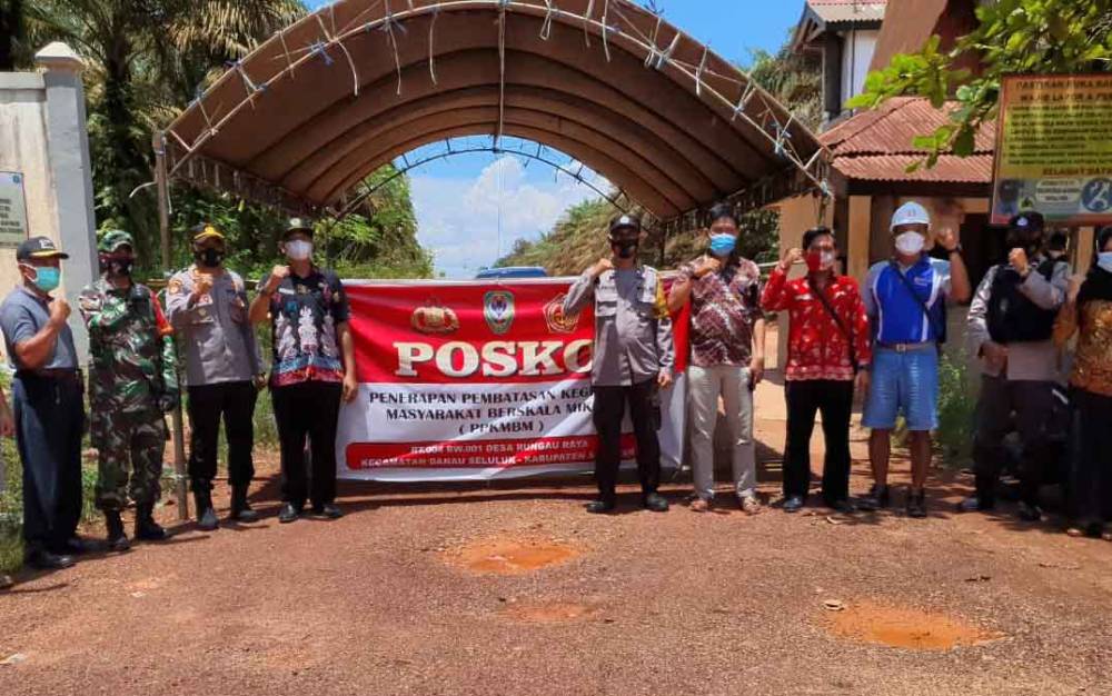 Posko PPKM Skala Mikro di Rungau Diresmikan