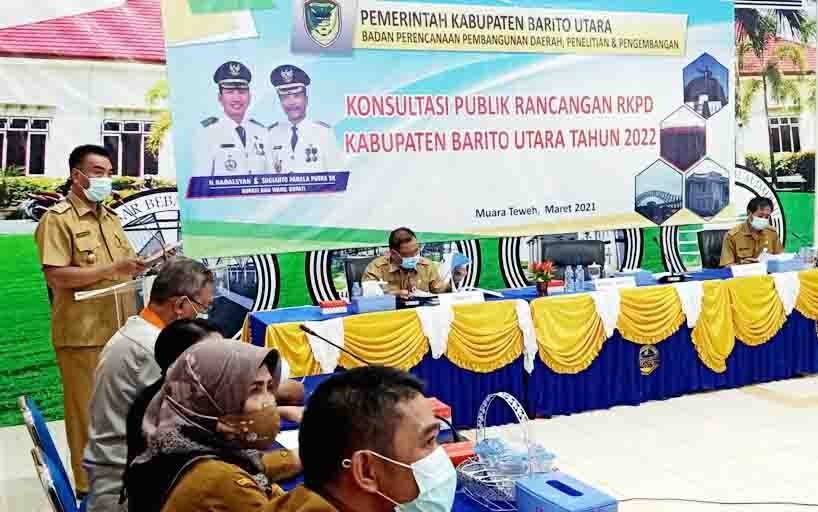 Wakil Bupati Barito Utara Buka Konsultasi Publik Rancangan RKPD 2022