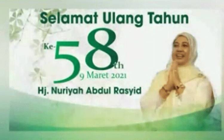 Momen Bahagia HUT ke-58, Anak, Cucu dan Keluarga Hj Nuriyah Abdul Rasyid Ucapkan Selamat Ulang Tahun Melalui Video ini