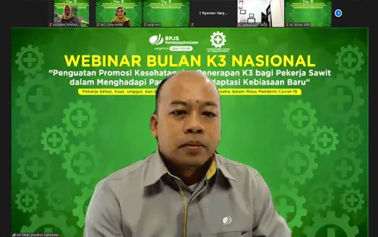 Gelar Webinar, BPJAMSOSTEK Semarakkan Bulan K3