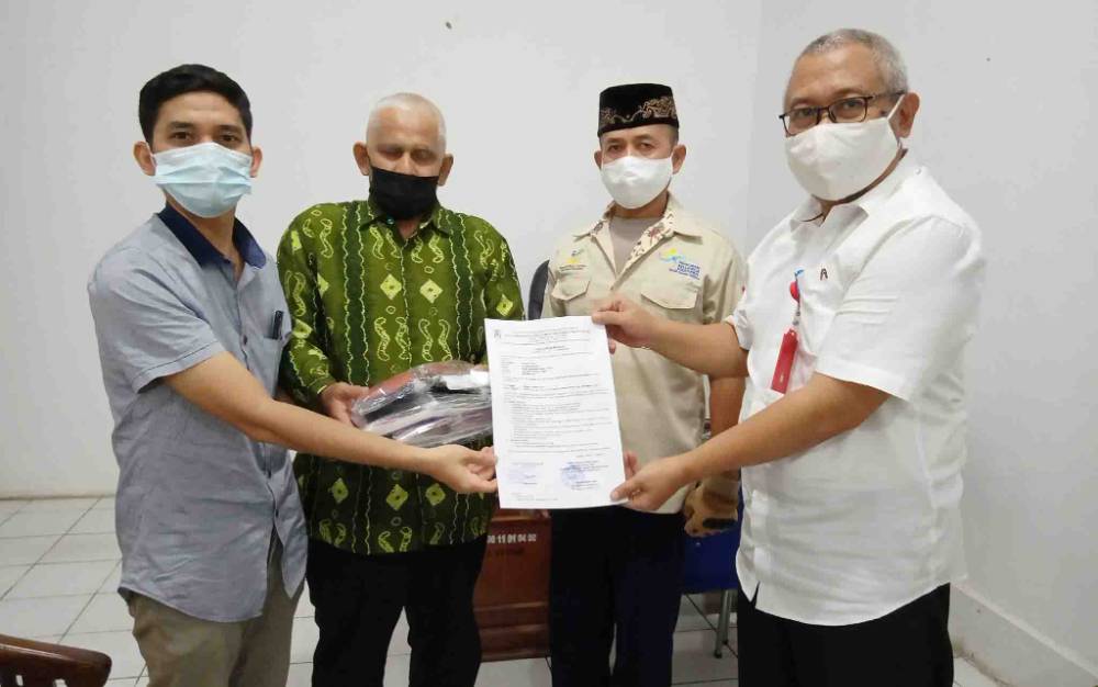 BPBD Barito Timur Edukasi Protokol Kesehatan untuk Acara Temu Alumni Pesantren Rasyidiyah Khalidiyah
