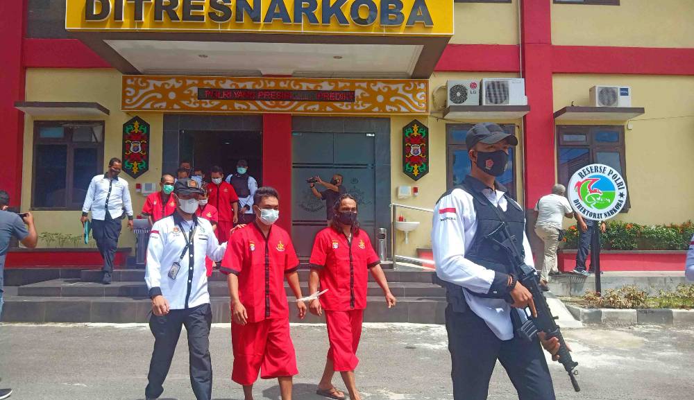 Dirresnarkoba Polda Kalteng: Dari 6 Tersangka Yang Ditangkap, Satu di Antaranya Residivis