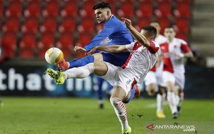Rangers Bawa Bekal Gol Tandang dari Leg Pertama Kontra Slavia Praha
