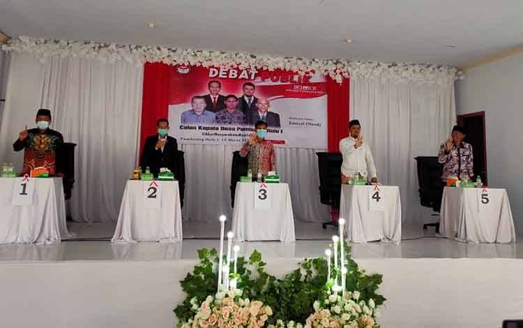 Jelang Pilkades, Calon Kepala Desa Pembuang Hulu 1 Ikuti Debat Publik