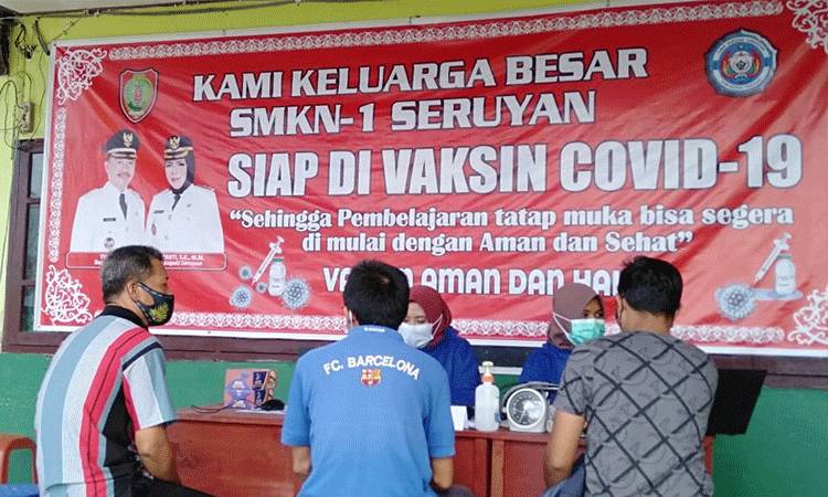 Tenaga Pendidik di Seruyan Mulai Jalani Vaksinsi Covid-19