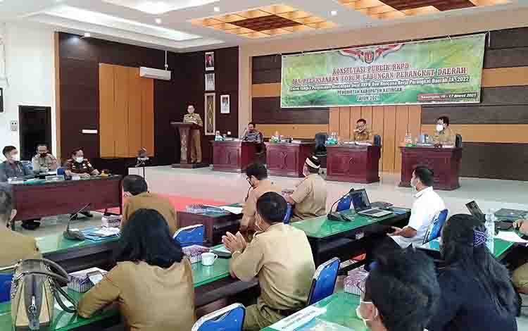 Katingan Gelar Konsultasi Publik RKPD dan Forum Gabungan Perangkat Daerah, Ini Tujuannya