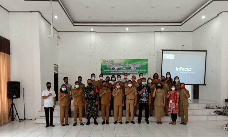 Babinsa Koramil Sepang Hadiri Sosialisasi Kostratani Kecamatan Mihing Raya