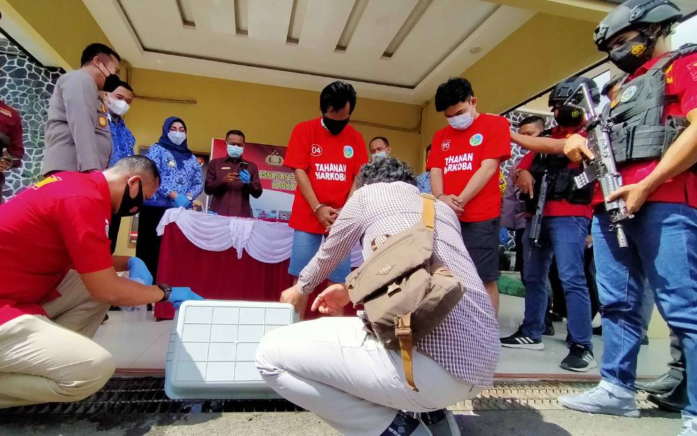 Polres Kotim Musnahkan Sabu Senilai Rp 1 Miliar Lebih