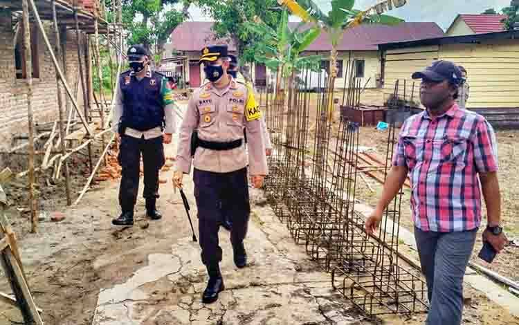 Kapolres Seruyan Lakukan Pengecekan Pembangunan Poliklinik