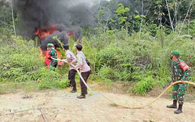 Anggota Koramil 1013-03/Teweh Tengah Ikuti Pelatihan dan Pembekalan Tentang Karhutla