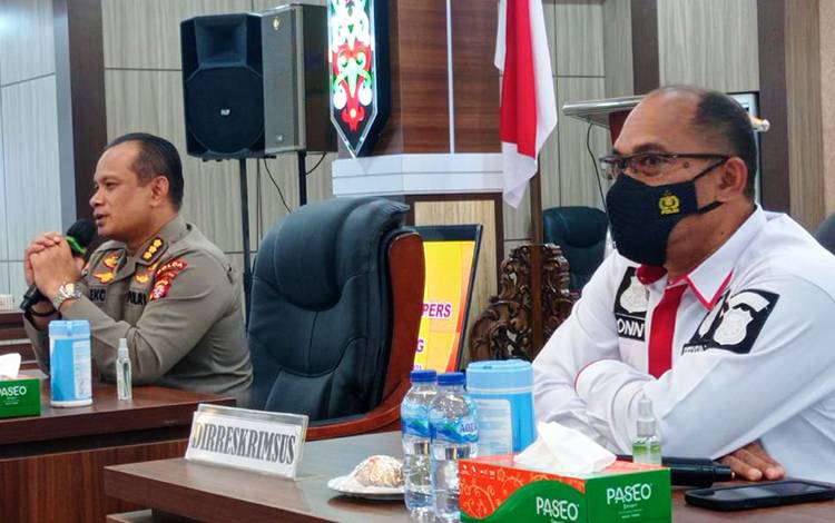 Jajaran Polda Kalteng Pertemuan dengan Insan Pers