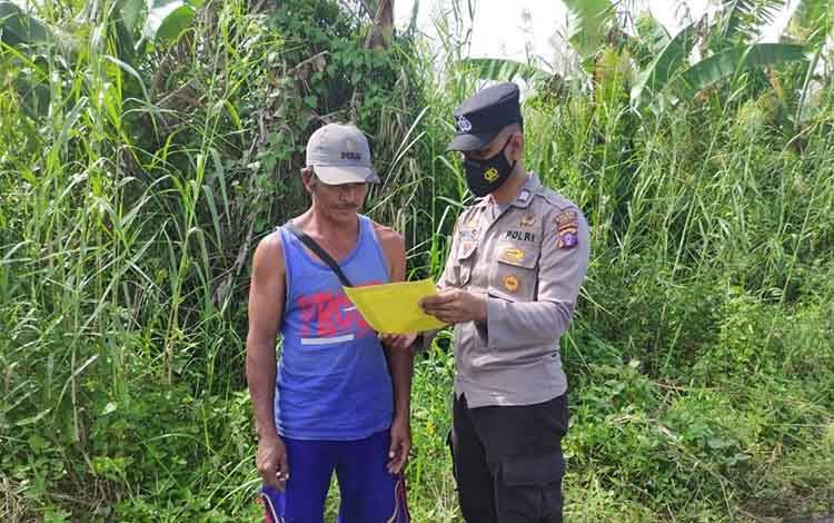 Polisi Sampaikan Maklumat Kapolda Kepada Petani di Seruyan Hilir