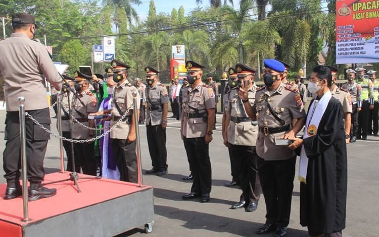 Tujuh Jabatan Perwira Polres Kotim Berganti, ini Daftarnya
