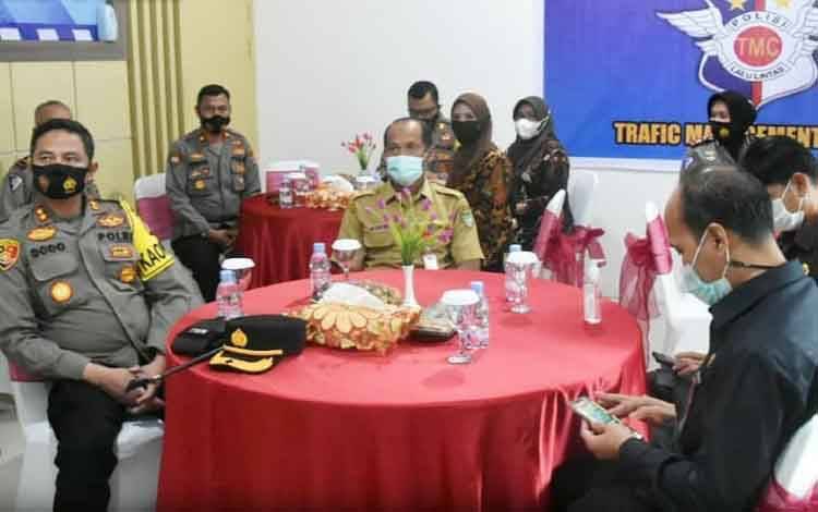 Polres Barito Utara Ikuti Launching ETLE Nasional Melalui Vidcon