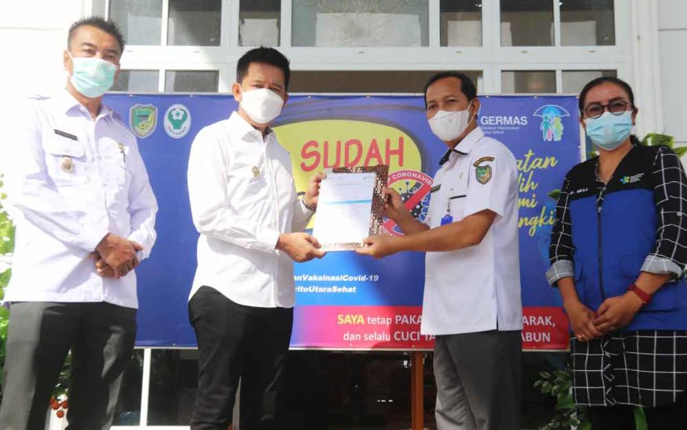Ini yang Dirasakan Bupati Barito Utara Usai Vaksinasi Covid-19