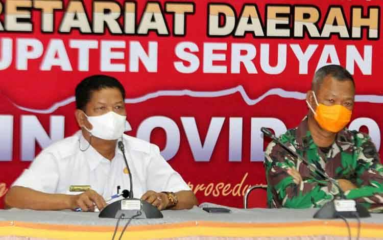 Sekda Seruyan Ikuti Rapat Koordinasi Kesiapan Pemberlakuan PPKM