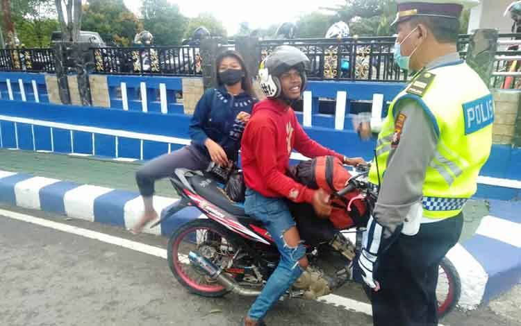 Satlantas Polres Barito Utara Terus Tindak Kendaraan Berknalpot Brong