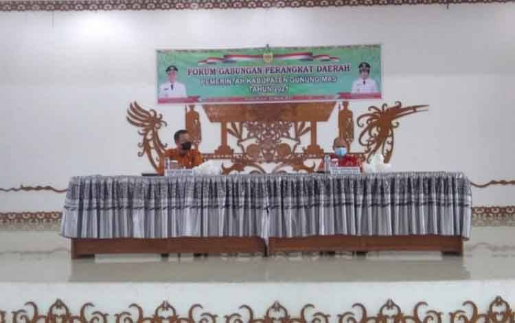 Pemkab Gunung Mas Bahas Penyempurnaan Rancangan Awal Renja Perangkat Daerah