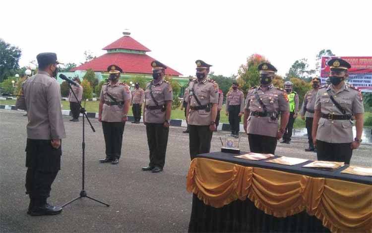 Pejabat Utama Polres Gunung Mas Dirotasi