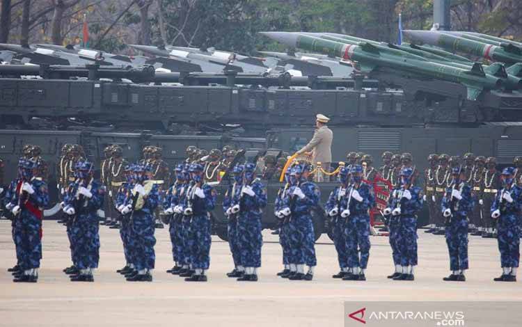 50 Pemrotes Terbunuh di Myanmar pada "Hari Aib Angkatan Bersenjata"