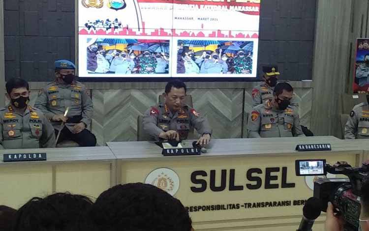 13 Terduga Teroris Bom Makassar DiTangkap di Tiga Wilayah