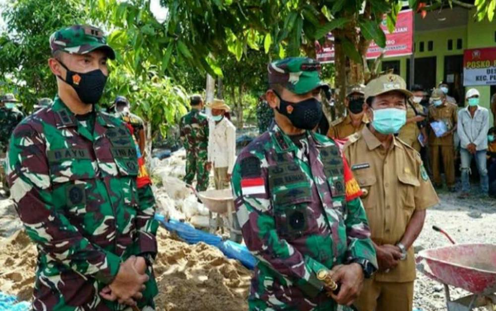 Pangdam Tanjung Pura Tinjau Lokasi TMMD Kodim Kuala Kapuas