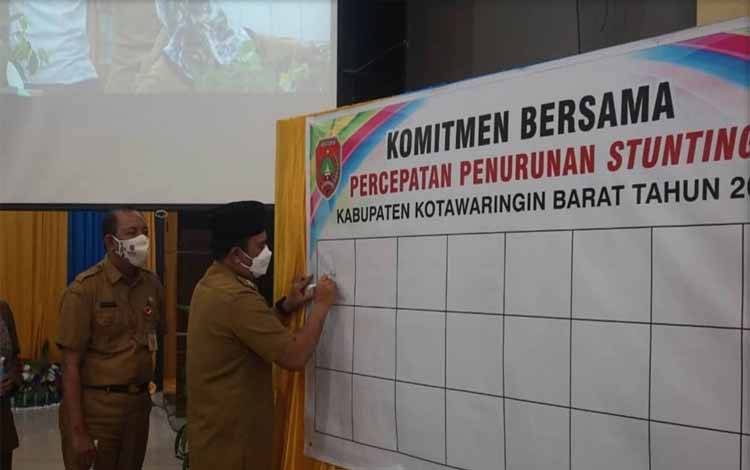 Wakil Bupati Kobar Harapkan Program Penanganan Stunting Fokus di 12 Desa