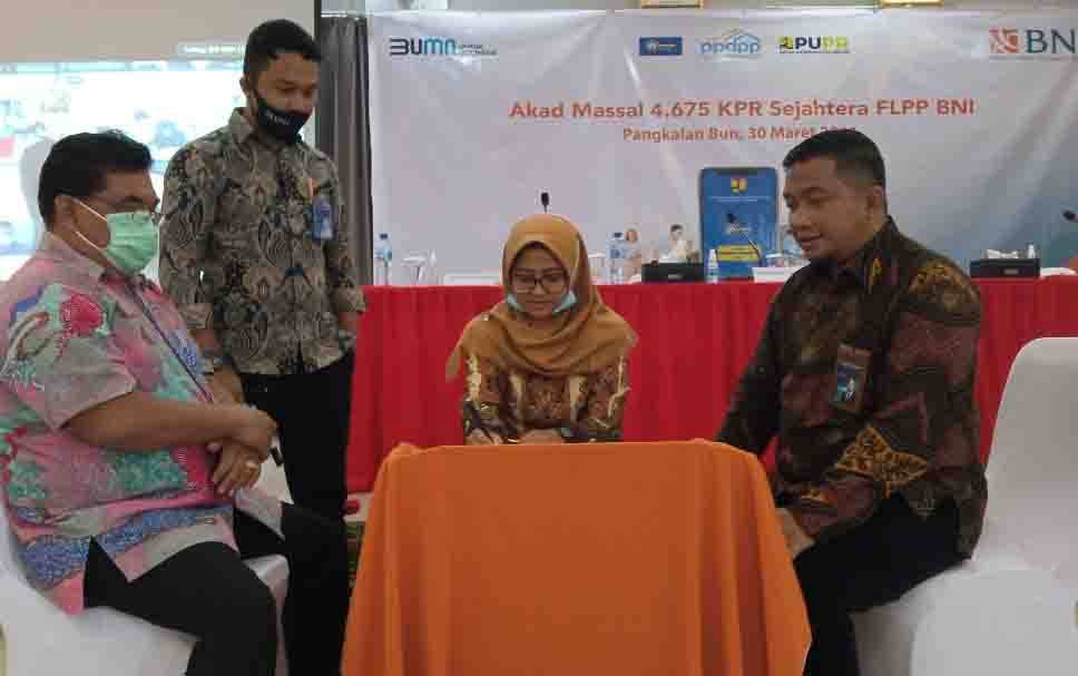 BNI Cabang Pangkalan Bun Ikuti Gelar Akad KPR Sejahtera FLPP Massal Se- Indonesia