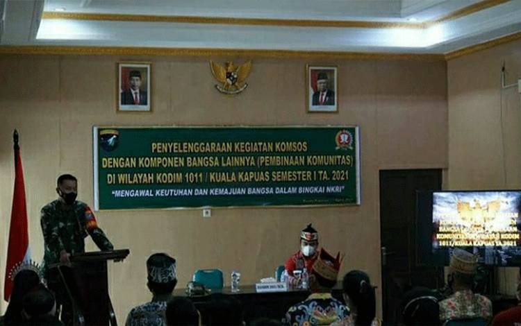 Tingkatkan Sinergitas, Kodim 1011 Kuala Kapuas Gelar Komsos Komunitas