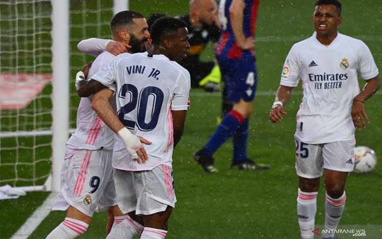 Menang 2-0 atas Eibar, Real Madrid Naik ke Peringkat Kedua Klasemen