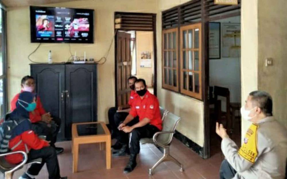 Polsek Kapuas Timur Terima Perkuat Sinergitas dengan Tim Manggala Agni