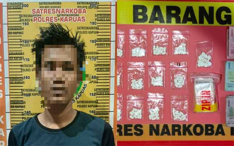 Satresnarkoba Polres Kapuas Amankan Laki-Laki Ini karena Edarkan Obat Tanpa Izin