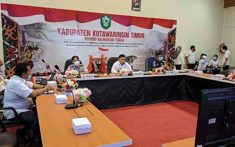 Bupati Kotim Bersama Dirjen Hubla Bahas Studi Kelayakan Pengerukan Alur Sungai Mentaya