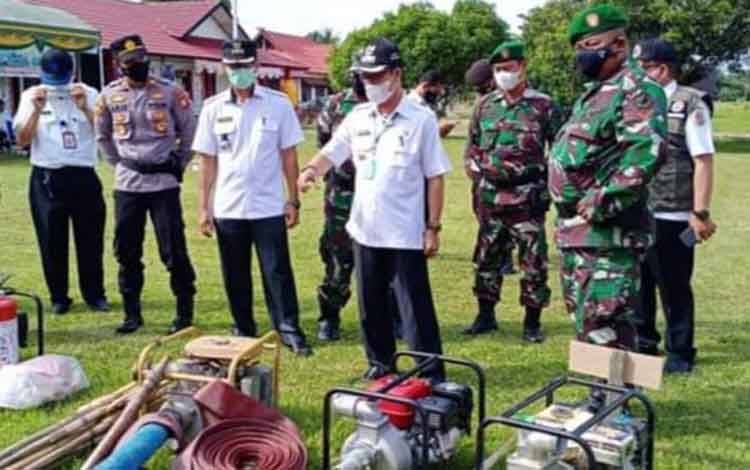 Bupati Katingan Pimpin Apel Kesiapsiagaan Karhutla di Pendahara
